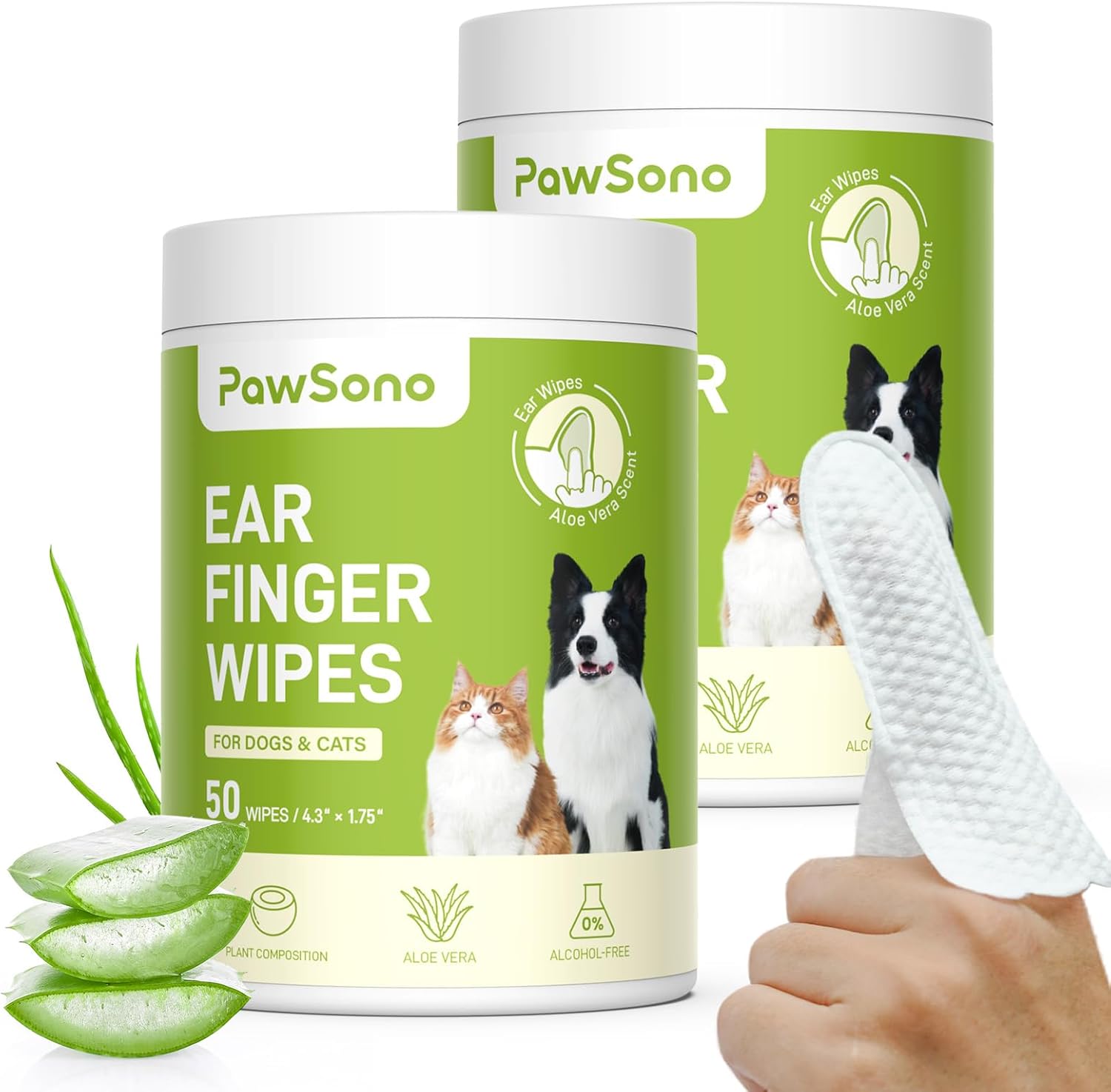 Dog Ear Finger Wipes