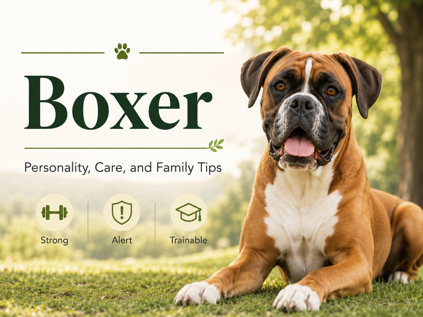 Boxer grooming short coat care and daily routine