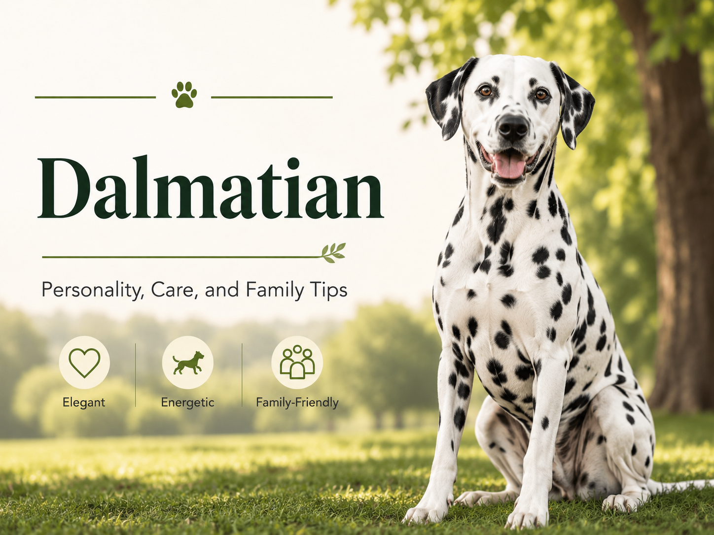 Dalmatian personality care and family guide