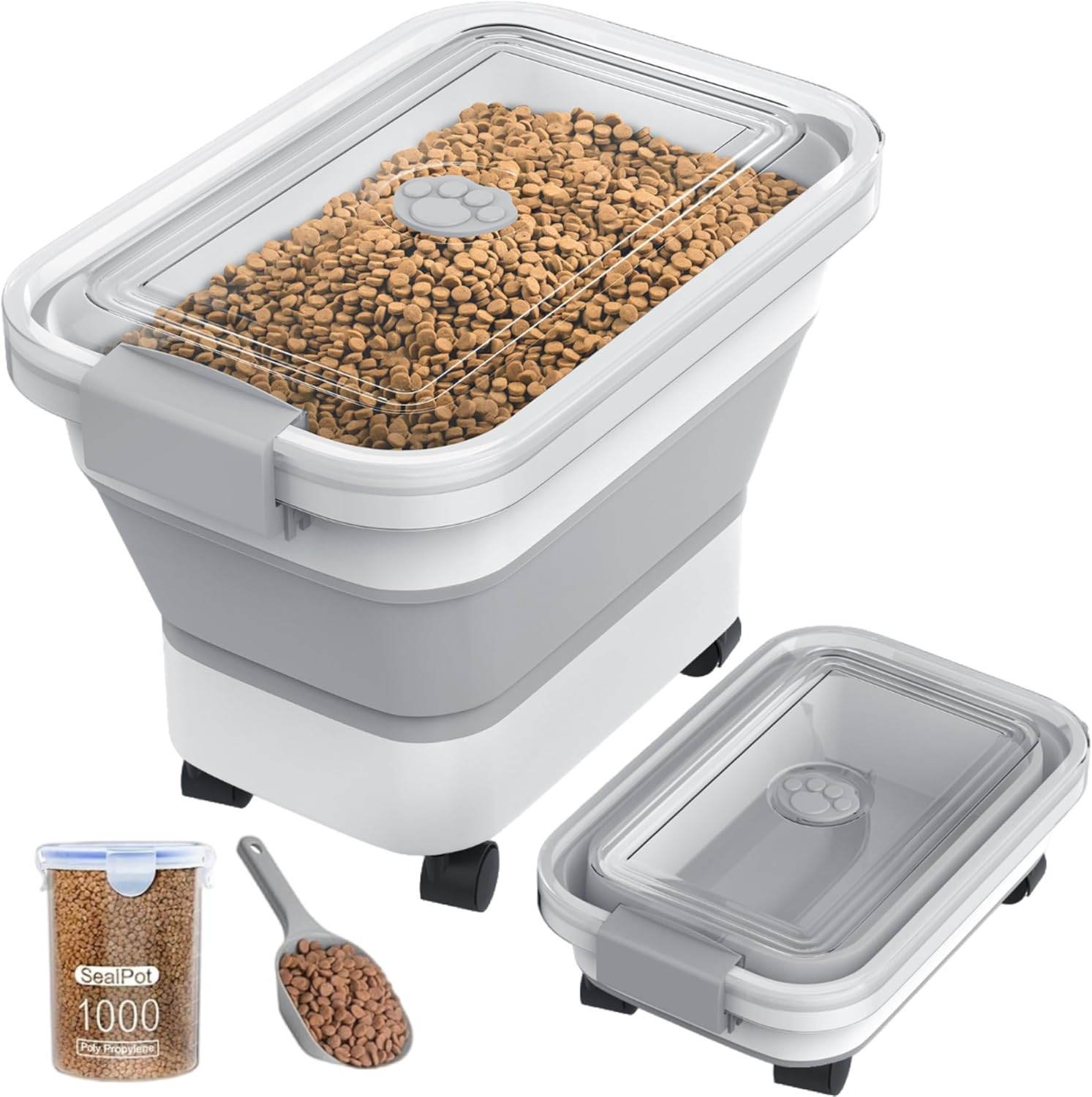 Collapsible Airtight Dog Food Container