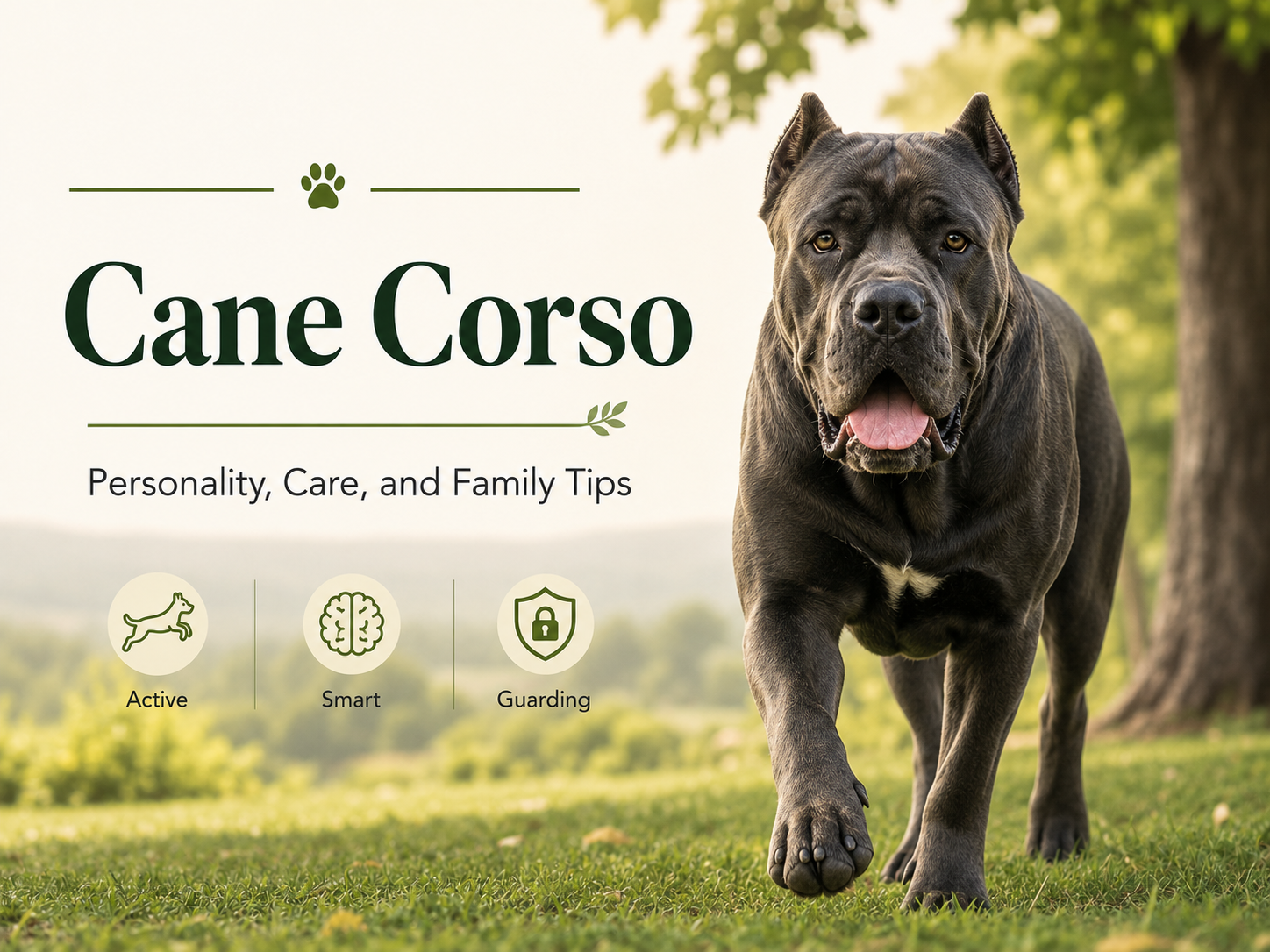 Cane Corso family dog training socialization and responsible ownership guide