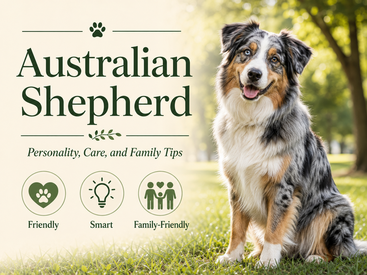 Australian Shepherd personality care and family guide