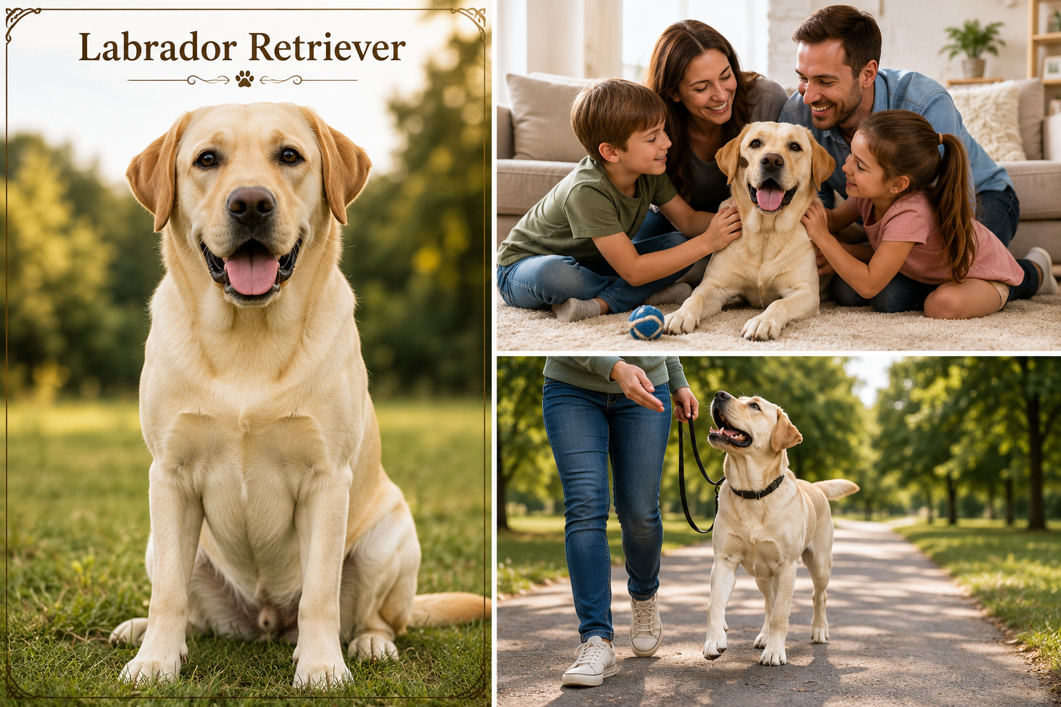 Labrador Retriever puppy and family care guide