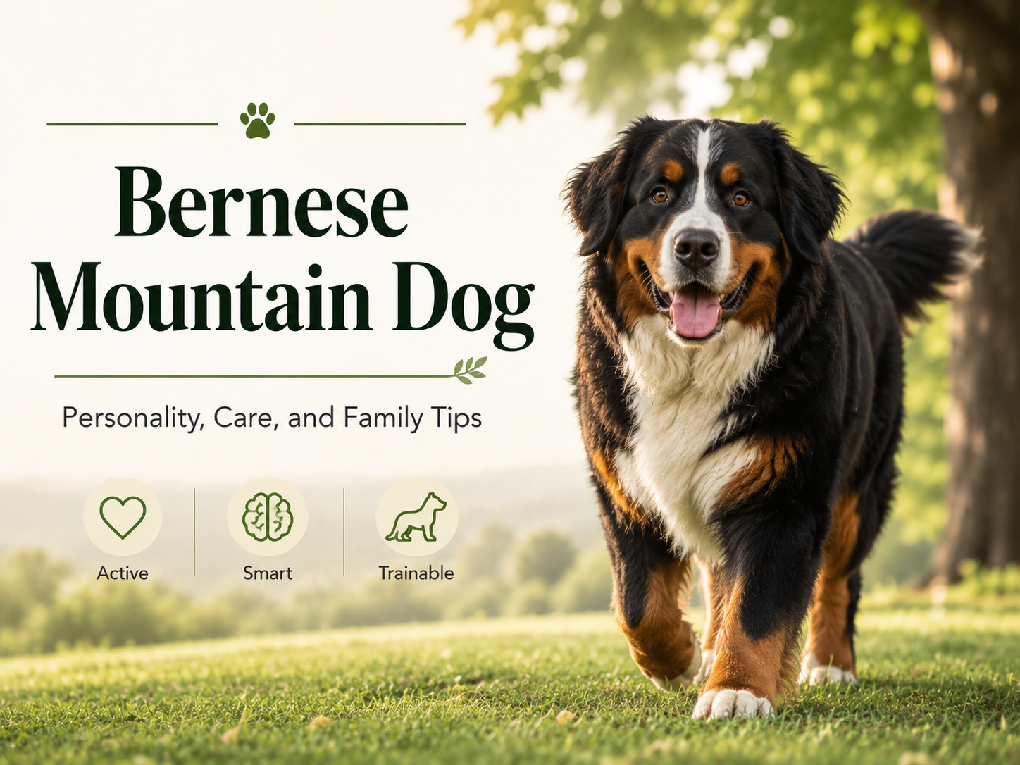 Bernese Mountain Dog family dog training heat safety and responsible ownership guide