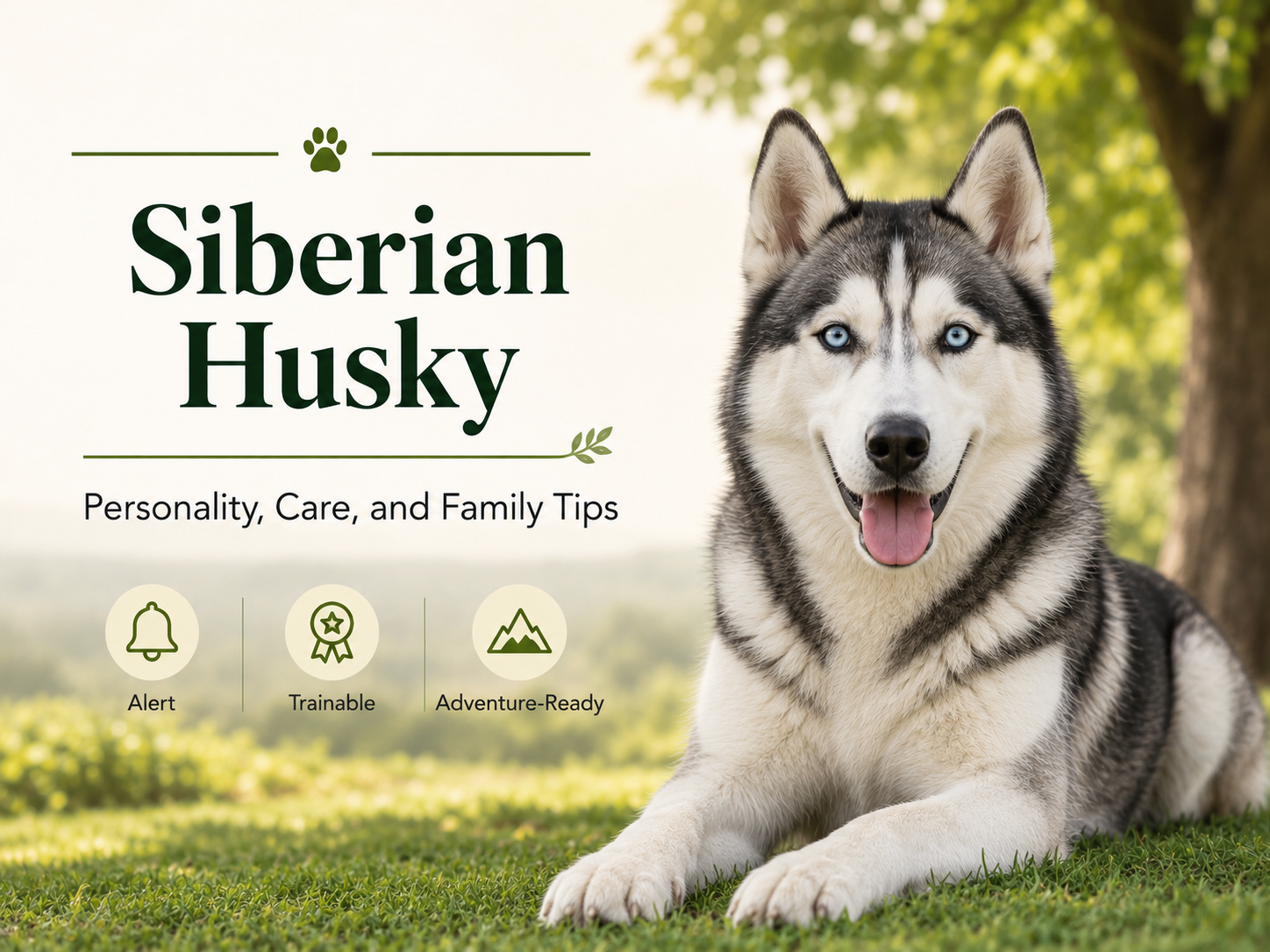 Siberian Husky family dog and outdoor lifestyle guide