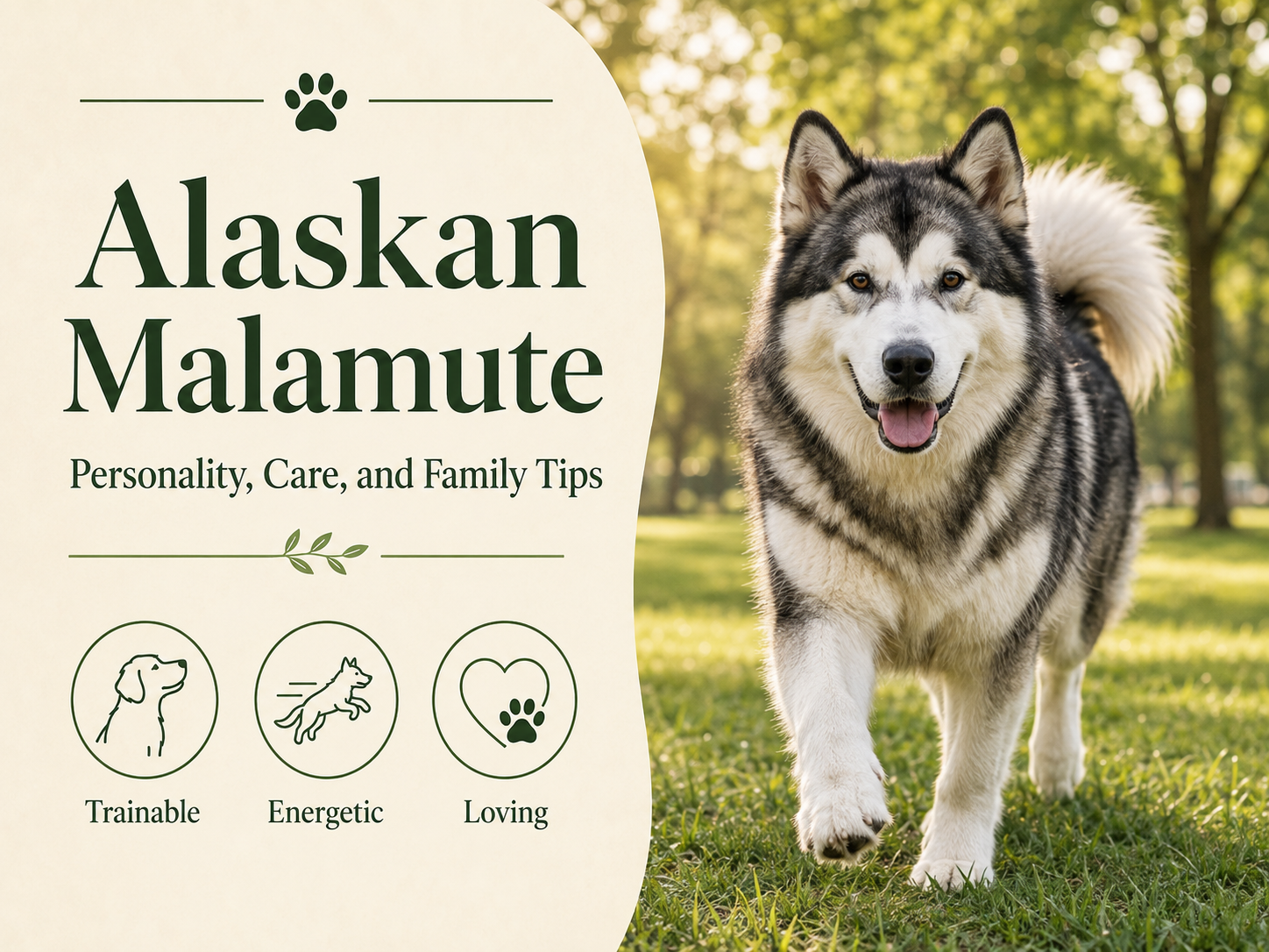 Alaskan Malamute grooming double coat shedding and heat safety routine