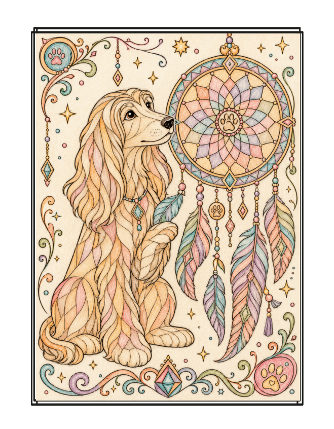 Puppy Breed Color-Along sample page 3
