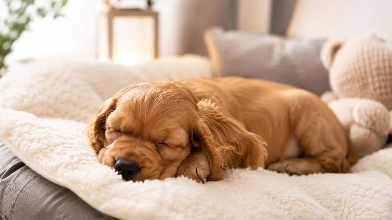 Puppy Crying at Night: How to Help a New Puppy Sleep — practical dog care photo
