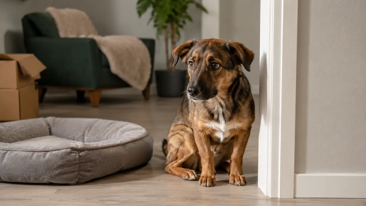 Practical scene related to Dog Separation Anxiety: How to Help a Dog Stay Calm Home Alone